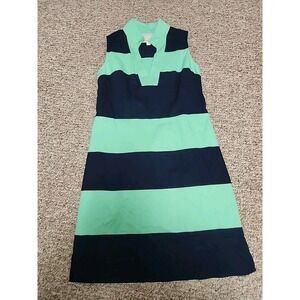 STS Sail to Sable XS‎ Dress Shake It All  Shift Mint Green Navy Blue Color Block